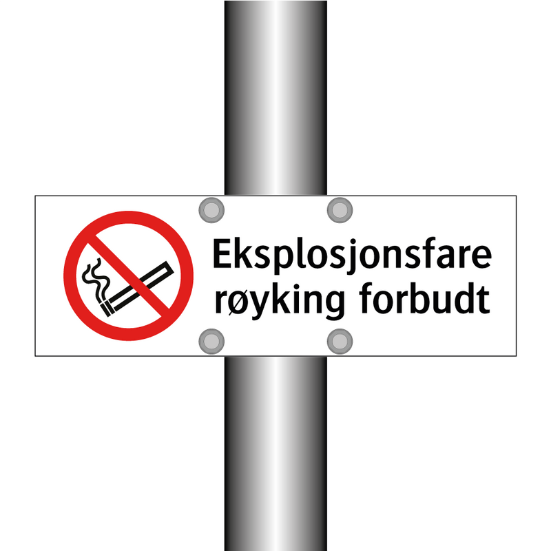 Eksplosjonsfare røyking forbudt & Eksplosjonsfare røyking forbudt