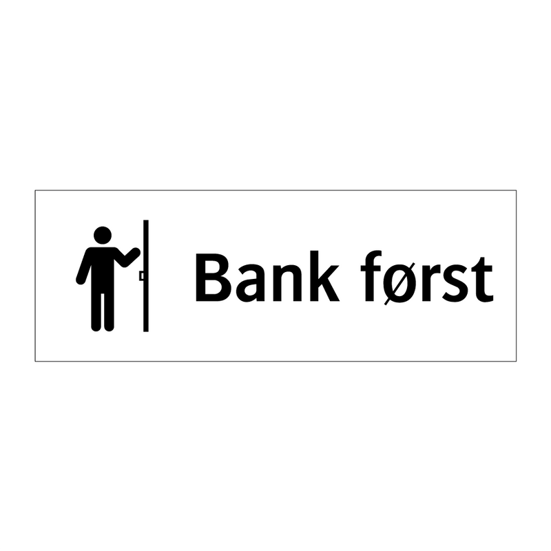 Bank først & Bank først & Bank først & Bank først