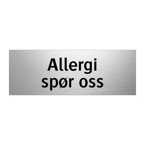 Allergi spør oss & Allergi spør oss & Allergi spør oss & Allergi spør oss & Allergi spør oss
