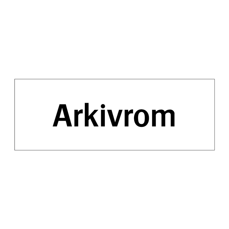 Arkivrom & Arkivrom & Arkivrom & Arkivrom