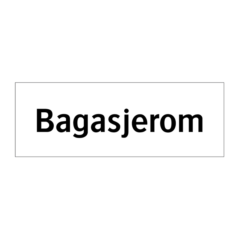 Bagasjerom & Bagasjerom & Bagasjerom & Bagasjerom