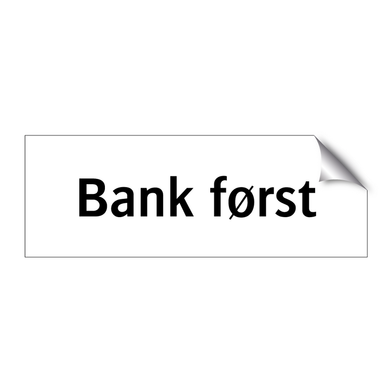 Bank først & Bank først