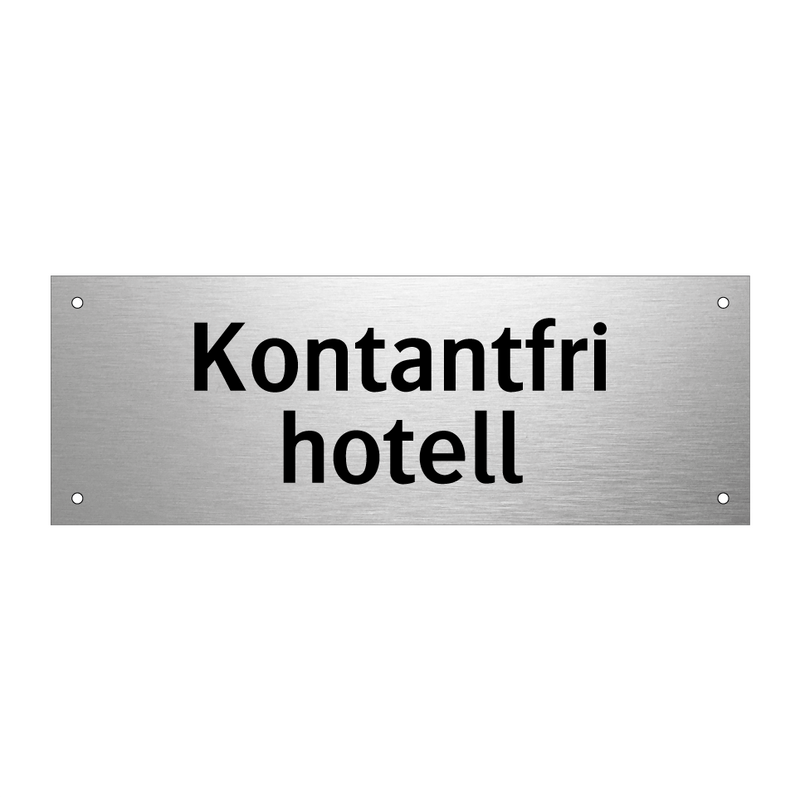 Kontantfri hotell & Kontantfri hotell