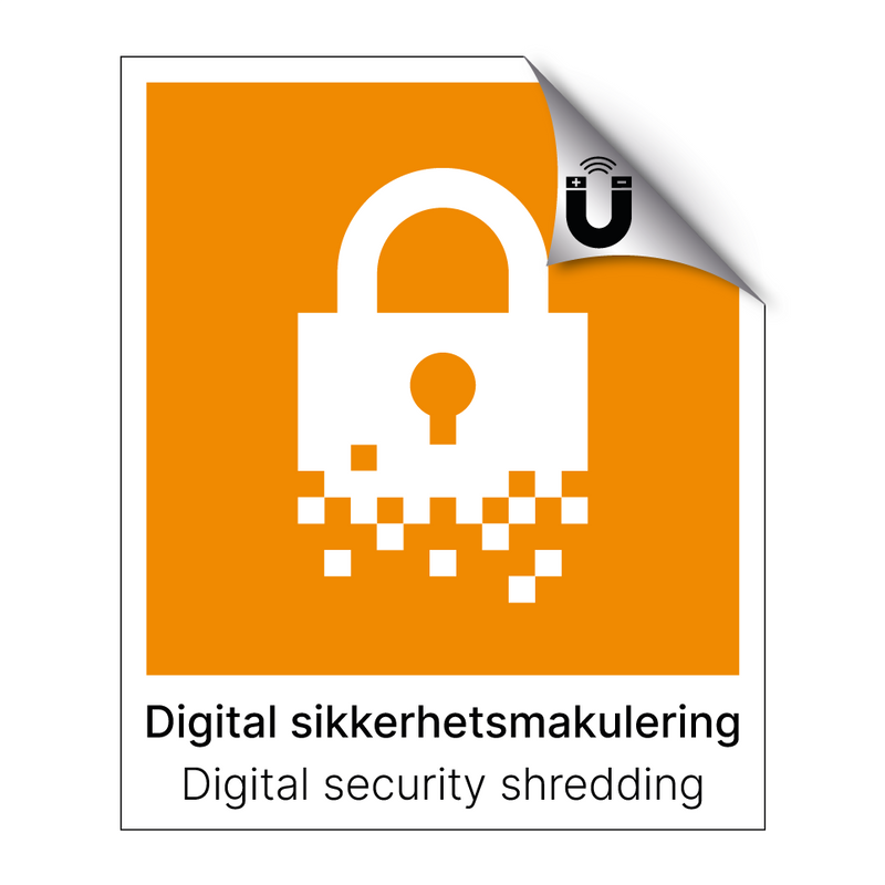 Digital sikkerhetsmakulering - Digital security shredding