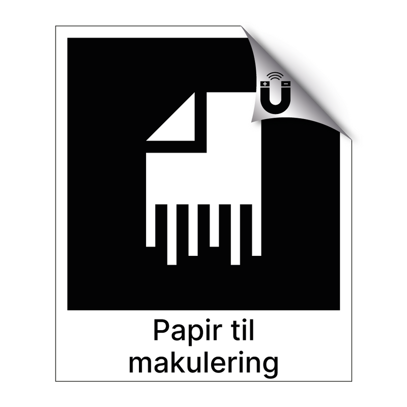 Papir til makulering & Papir til makulering & Papir til makulering & Papir til makulering