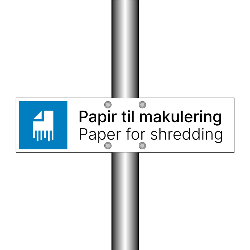 Papir til makulering - Paper for shredding