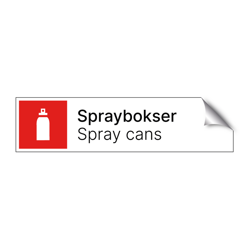 Spraybokser - Spray cans & Spraybokser - Spray cans