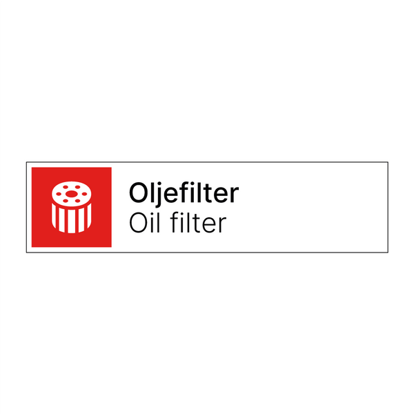 Oljefilter - Oil filter & Oljefilter - Oil filter & Oljefilter - Oil filter