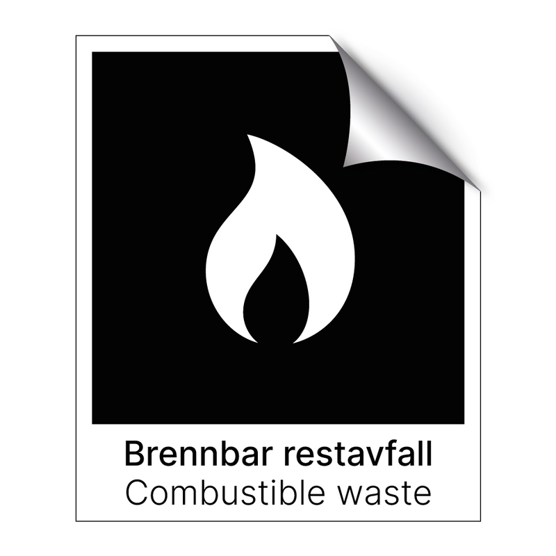 Brennbar restavfall - Combustible waste & Brennbar restavfall - Combustible waste
