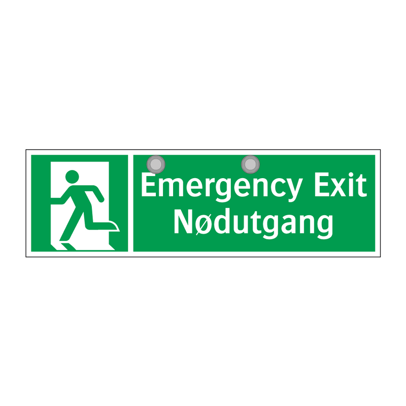 Emergency Exit Nødutgang & Emergency Exit Nødutgang & Emergency Exit Nødutgang