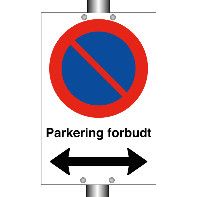 Parkering forbudt Høyre og venstre pil & Parkering forbudt Høyre og venstre pil