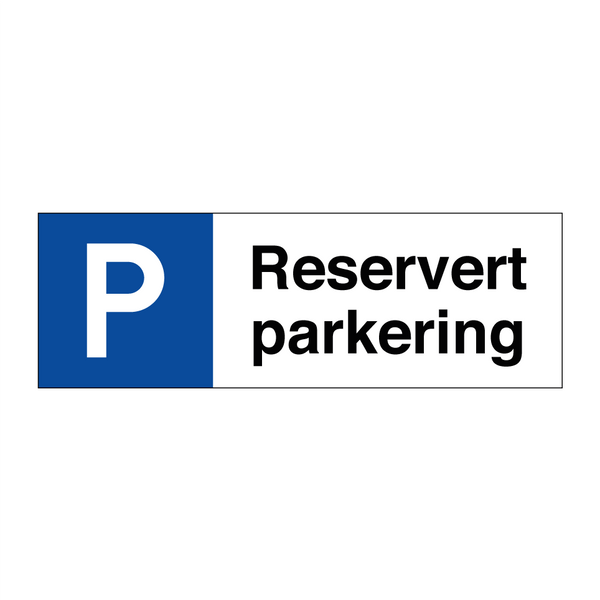 Reservert parkering & Reservert parkering & Reservert parkering & Reservert parkering