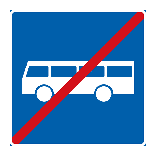 510.1 Slutt på kollektivfelt (for buss) & 510.1 Slutt på kollektivfelt (for buss)