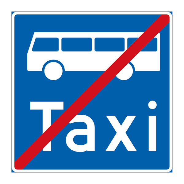 510.2 Slutt på kollektivfelt (for buss og drosje)