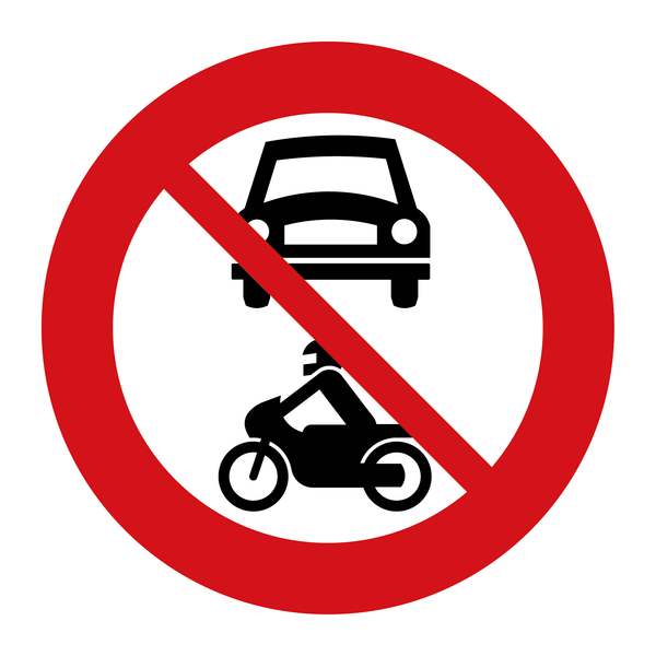 306.1 Forbudt for motorvogn & 306.1 Forbudt for motorvogn & 306.1 Forbudt for motorvogn