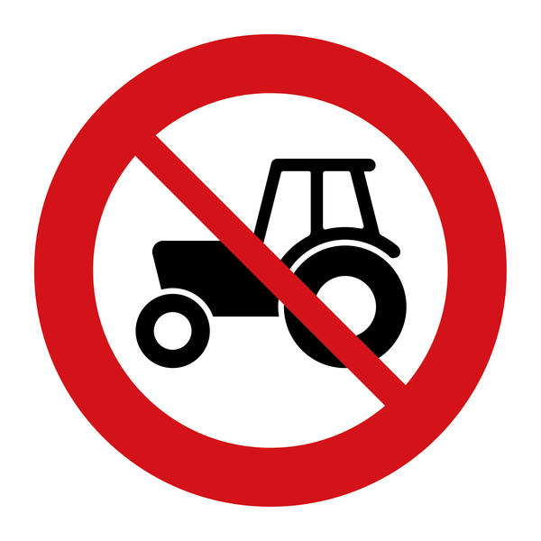 306.3 Forbudt for traktor & 306.3 Forbudt for traktor & 306.3 Forbudt for traktor