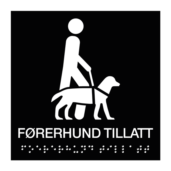 Førerhund tillatt - Taktil & Førerhund tillatt - Taktil & Førerhund tillatt - Taktil