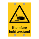 Klemfare Hold avstand