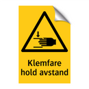 Klemfare Hold avstand