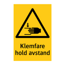 Klemfare Hold avstand