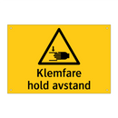 Klemfare Hold avstand