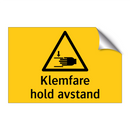 Klemfare Hold avstand