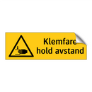 Klemfare Hold avstand