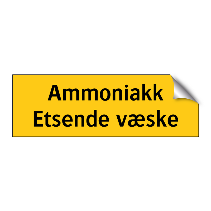 Ammoniakk etsende væske & Ammoniakk etsende væske & Ammoniakk etsende væske