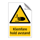 Klemfare Hold avstand