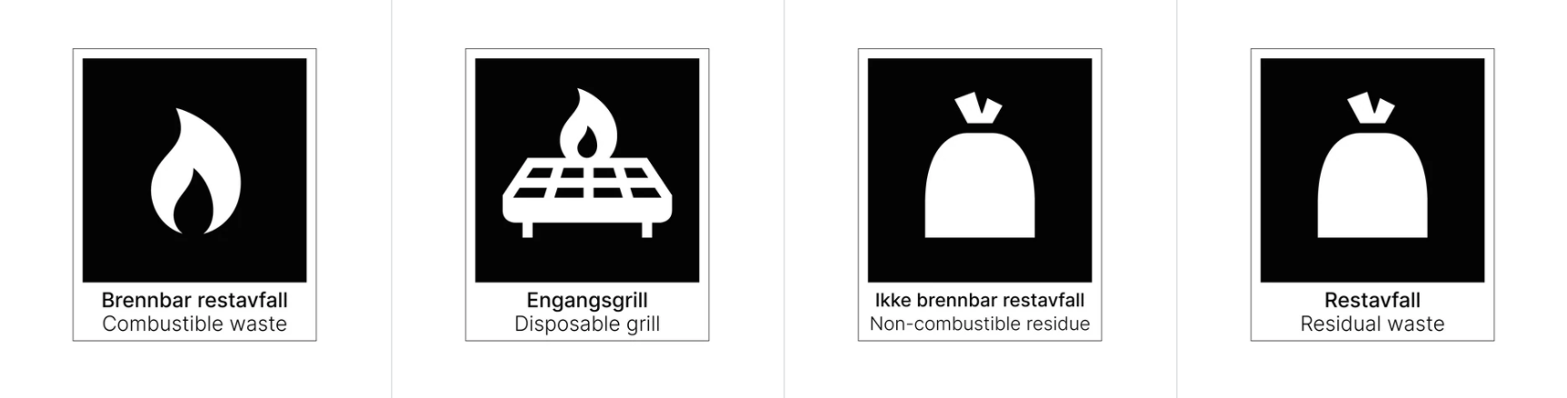 Restavfall-skilt | Stort utvalg | SignOnline