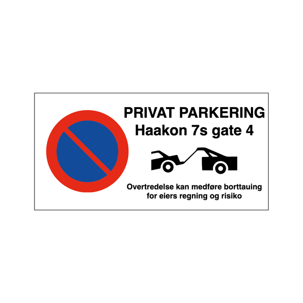 Lag parkeringsskilt