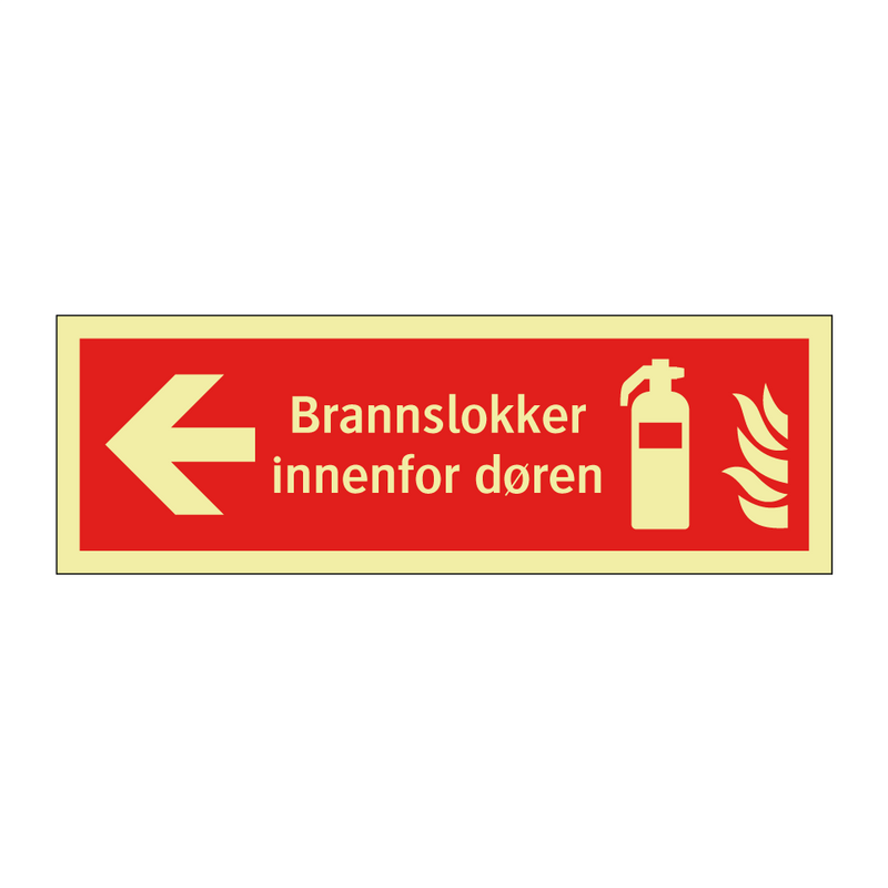 Brannslokker innenfor døren & Brannslokker innenfor døren & Brannslokker innenfor døren