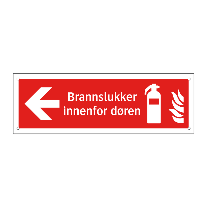 Brannslukker innenfor døren & Brannslukker innenfor døren & Brannslukker innenfor døren
