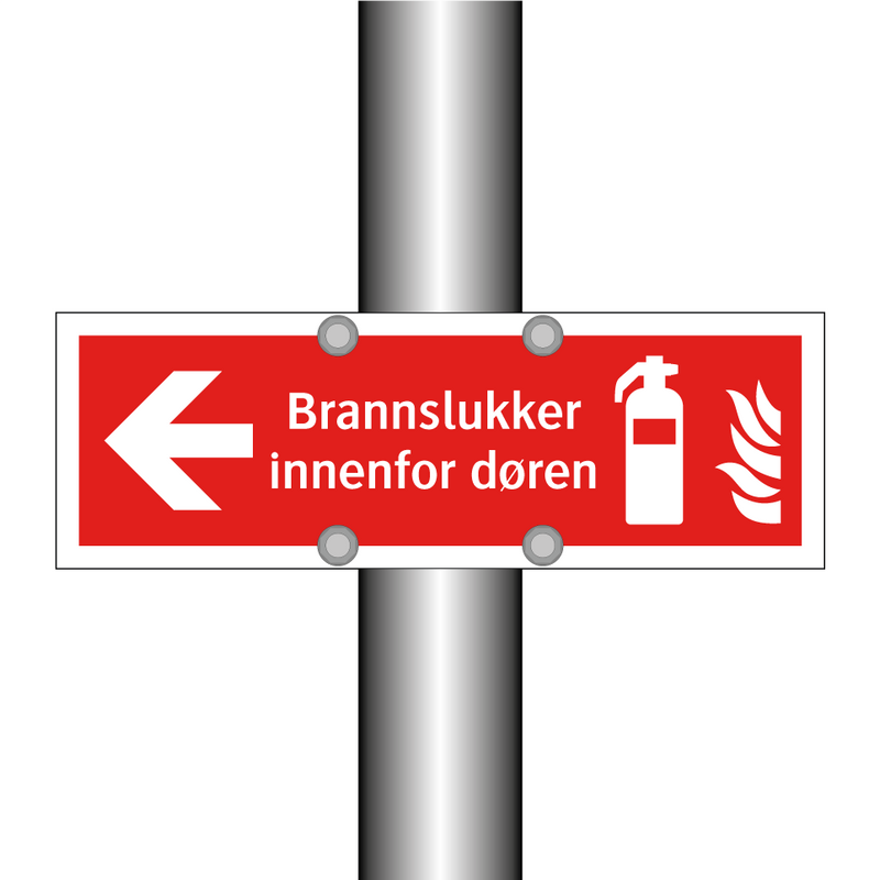Brannslukker innenfor døren & Brannslukker innenfor døren & Brannslukker innenfor døren