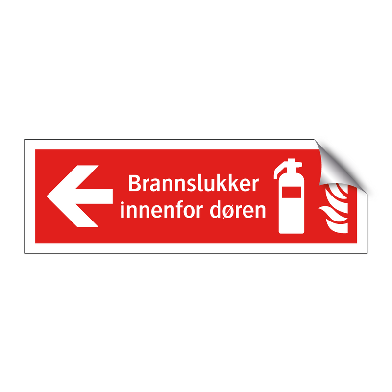 Brannslukker innenfor døren & Brannslukker innenfor døren & Brannslukker innenfor døren