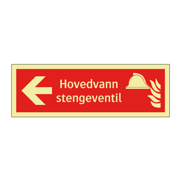 Hovedvann stengeventil