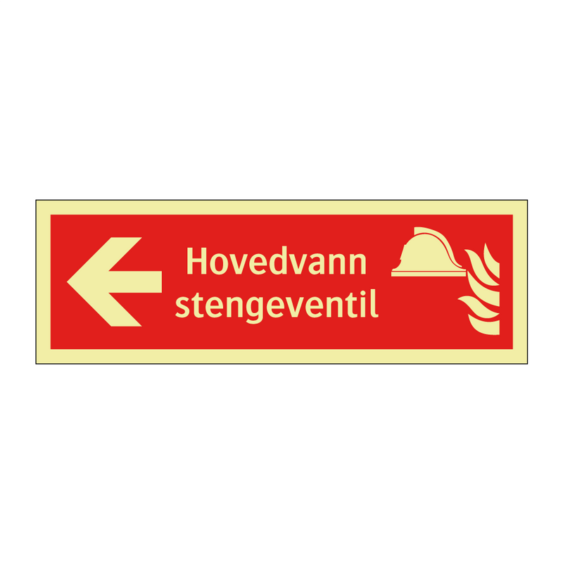 Hovedvann stengeventil