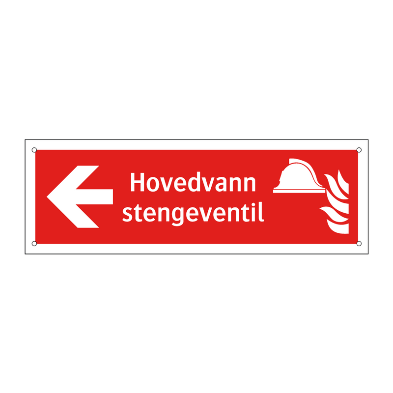 Hovedvann stengeventil