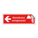 Hovedvann stengeventil