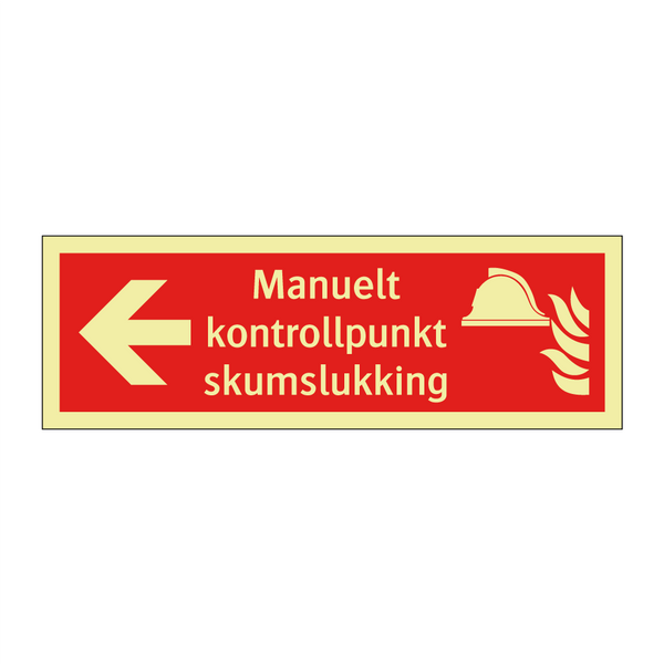 Manuelt kontrollpunkt skumslukking & Manuelt kontrollpunkt skumslukking