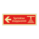 Sprinkler stoppventil