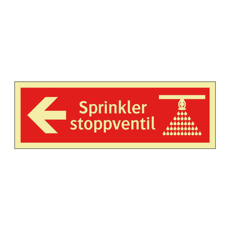 Sprinkler stoppventil