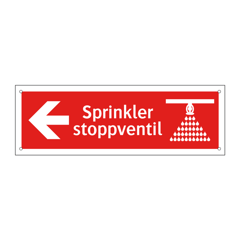 Sprinkler stoppventil