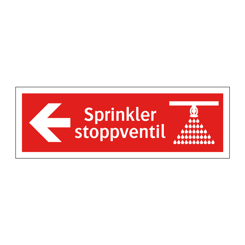 Sprinkler stoppventil