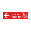 Sprinklerstoppventil