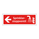 Sprinklerstoppventil