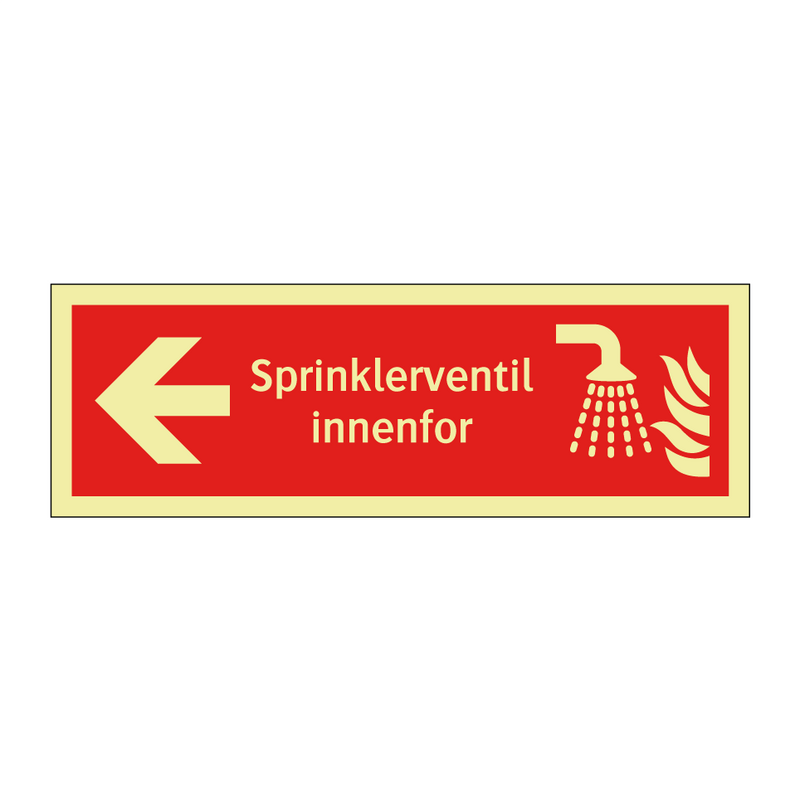 Sprinklerventil innenfor