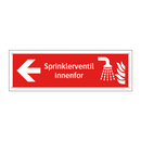 Sprinklerventil innenfor