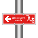 Sprinklerventil innenfor