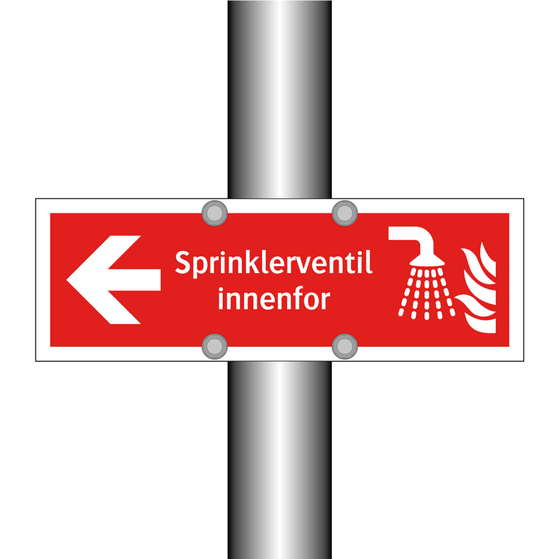 Sprinklerventil innenfor